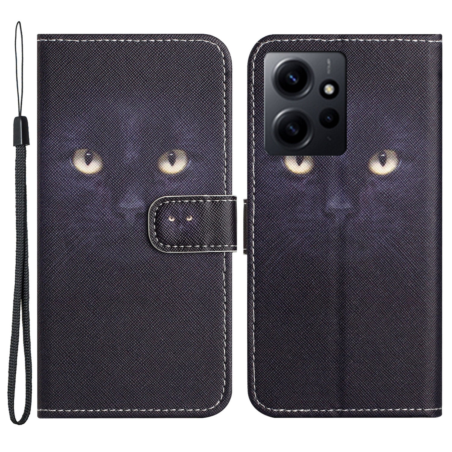 For Xiaomi Redmi Note 12 4G PU Leather Wallet Phone Case 3D Pattern Printing Phone Stand Cover