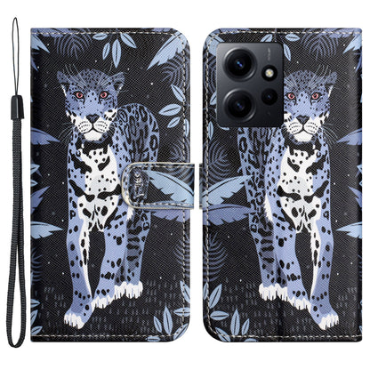 For Xiaomi Redmi Note 12 4G PU Leather Wallet Phone Case 3D Pattern Printing Phone Stand Cover