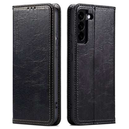 Anti-scratch Phone Case for Samsung Galaxy S23+ , Tree Texture Phone Cover Leather Stand Wallet Phone Shell