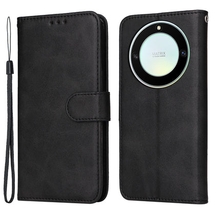 For Honor X40 5G / X9a 5G / Magic5 Lite 5G PU Leather Phone Case Stand Wallet Calf Texture Smartphone Cover