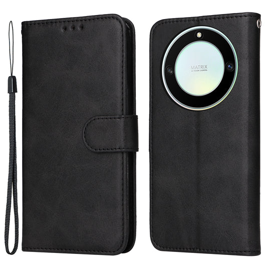 For Honor X40 5G / X9a 5G / Magic5 Lite 5G PU Leather Phone Case Stand Wallet Calf Texture Smartphone Cover