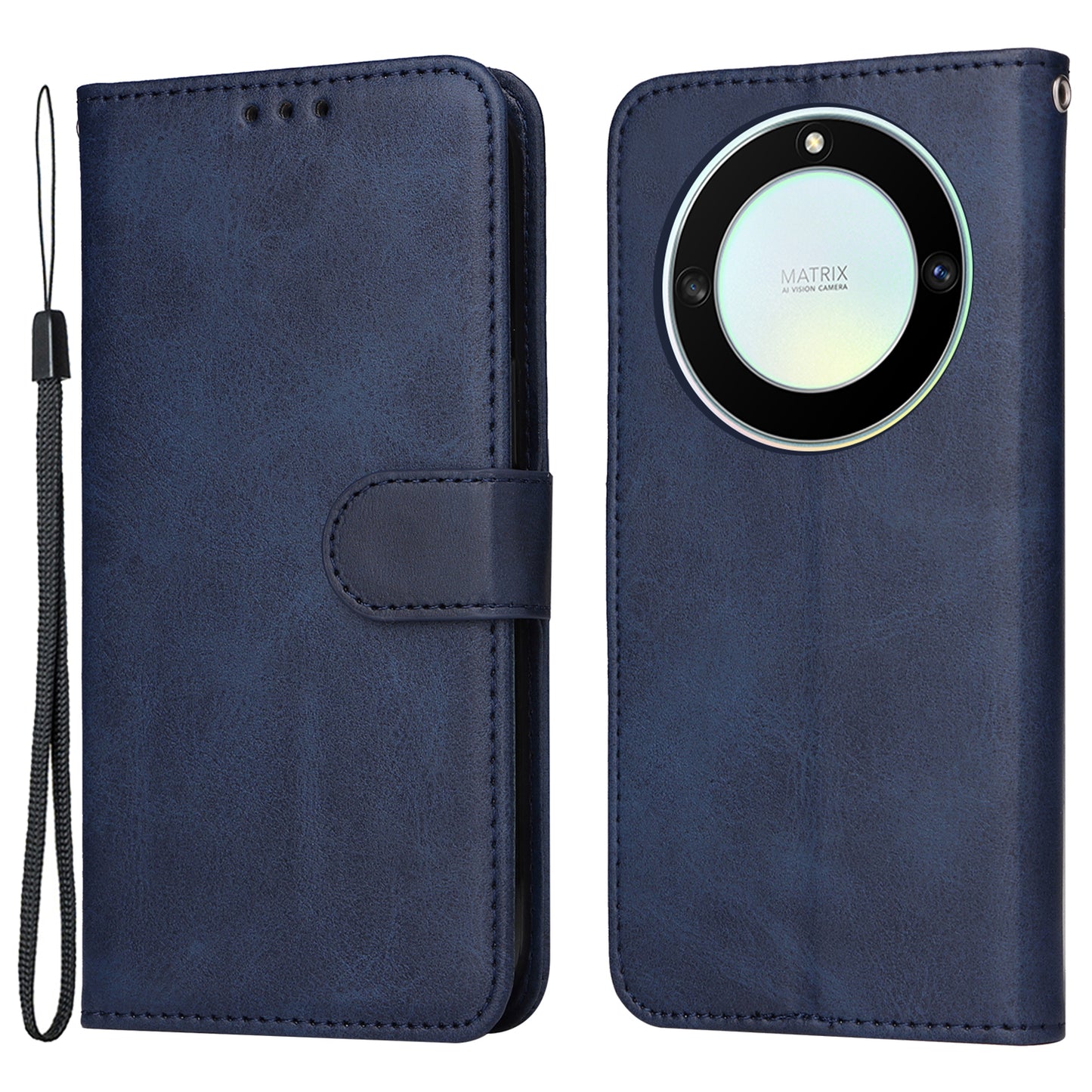 For Honor X40 5G / X9a 5G / Magic5 Lite 5G PU Leather Phone Case Stand Wallet Calf Texture Smartphone Cover