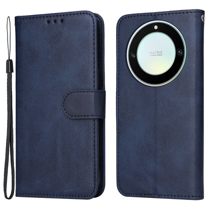 For Honor X40 5G / X9a 5G / Magic5 Lite 5G PU Leather Phone Case Stand Wallet Calf Texture Smartphone Cover