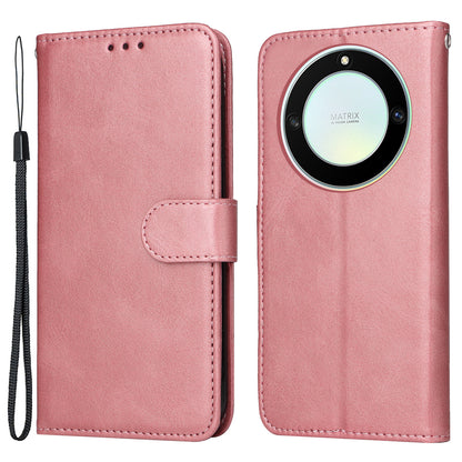 For Honor X40 5G / X9a 5G / Magic5 Lite 5G PU Leather Phone Case Stand Wallet Calf Texture Smartphone Cover