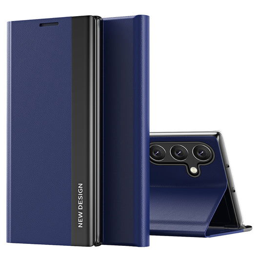 For Samsung Galaxy A24 4G PU Leather Flip Stand Phone Cover Electroplating Phone Case