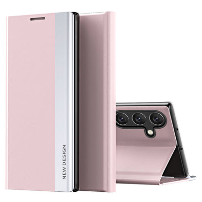 For Samsung Galaxy A24 4G PU Leather Flip Stand Phone Cover Electroplating Phone Case