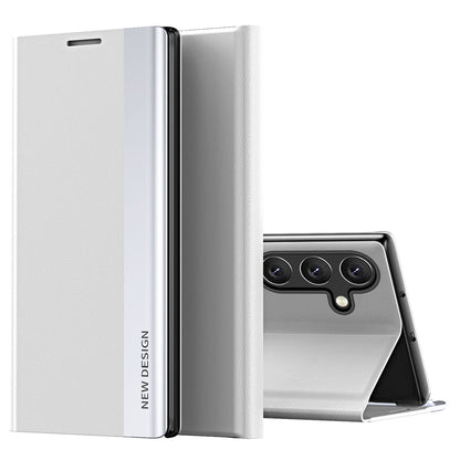 For Samsung Galaxy A24 4G PU Leather Flip Stand Phone Cover Electroplating Phone Case