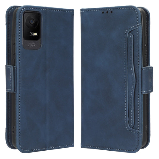For TCL Ion X PU Leather Phone Case Multiple Card Slots Mobile Phone Cover with Wallet Stand