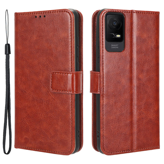PU Leather Phone Case for TCL Ion X , Crazy Horse Texture Stand Phone Wallet Cover