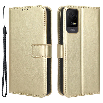 PU Leather Phone Case for TCL Ion X , Crazy Horse Texture Stand Phone Wallet Cover