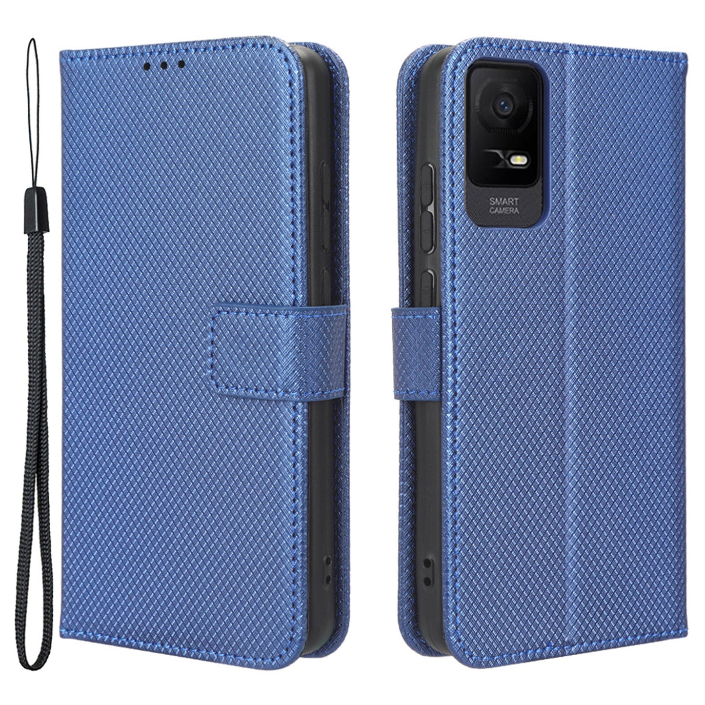For TCL Ion X Diamond Texture Leather Phone Case Wallet Stand Anti-scratch Phone Cover