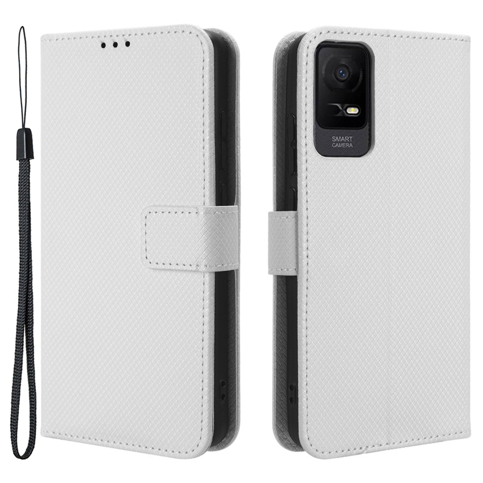 For TCL Ion X Diamond Texture Leather Phone Case Wallet Stand Anti-scratch Phone Cover