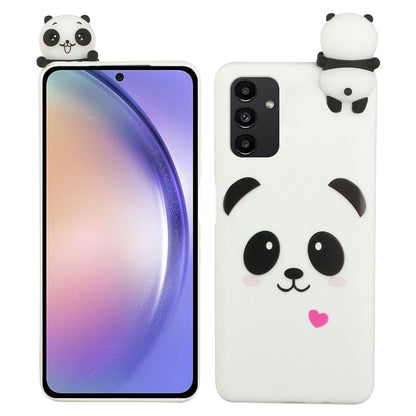 For Samsung Galaxy A54 5G TPU+Silicone Phone Cover Cartoon 3D Animal Figure Cute Phone Case