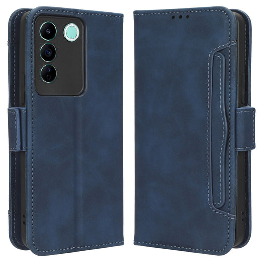For vivo V27e 4G / S16e 5G PU Leather Wallet Case Multiple Card Slots Stand Phone Cover