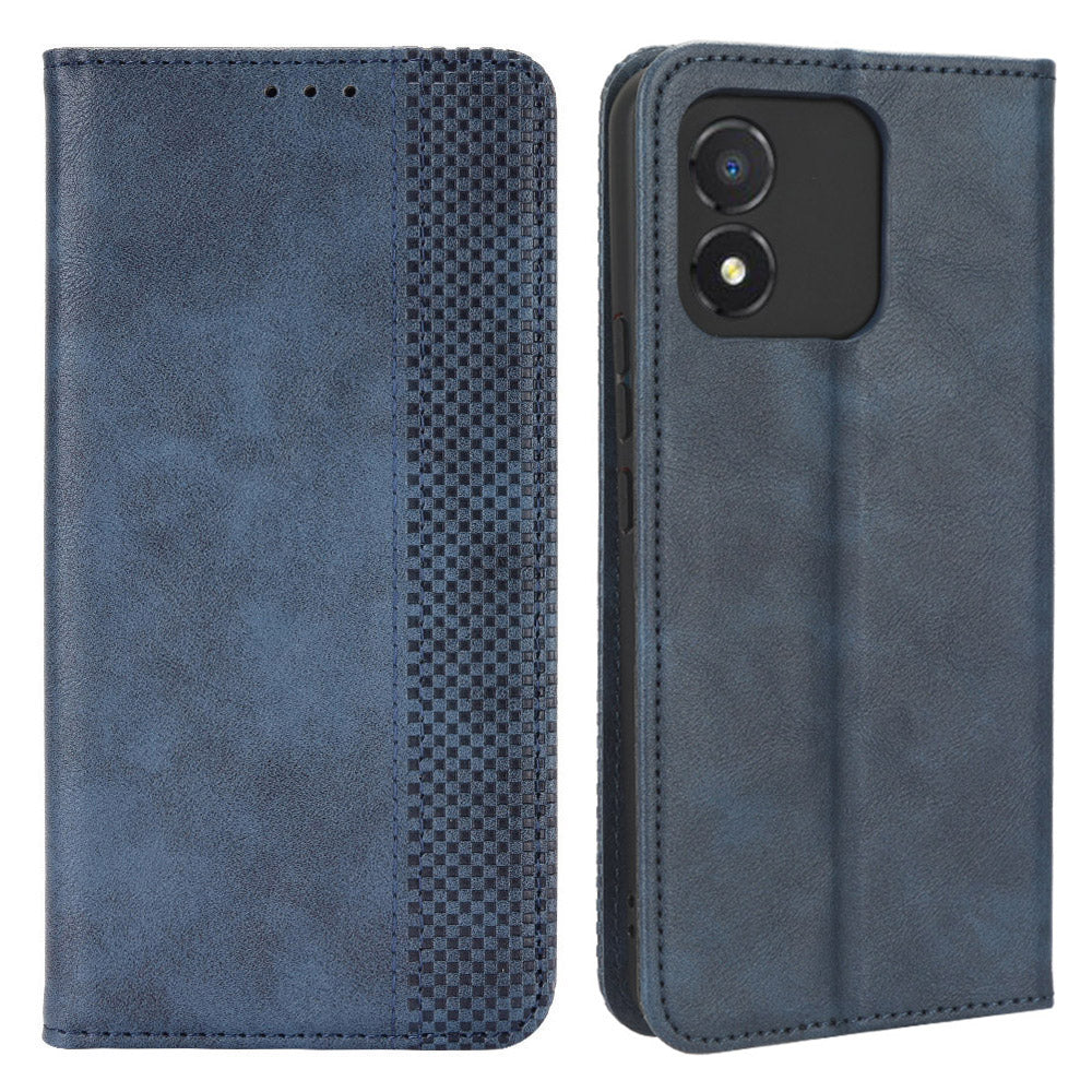 For Honor X5 4G Smartphone Case PU Leather Vintage Stand Wallet Folio Flip Phone Cover
