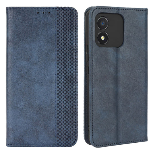 For Honor X5 4G Smartphone Case PU Leather Vintage Stand Wallet Folio Flip Phone Cover