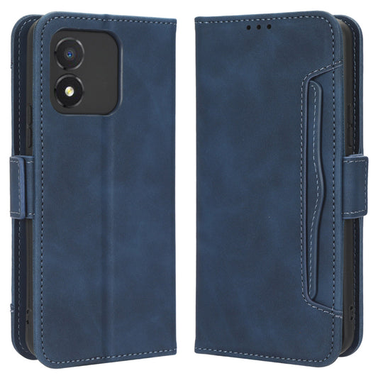 For Honor X5 4G PU Leather Flip Folio Case with Multiple Card Slots Wallet Stand Protective Phone Cover