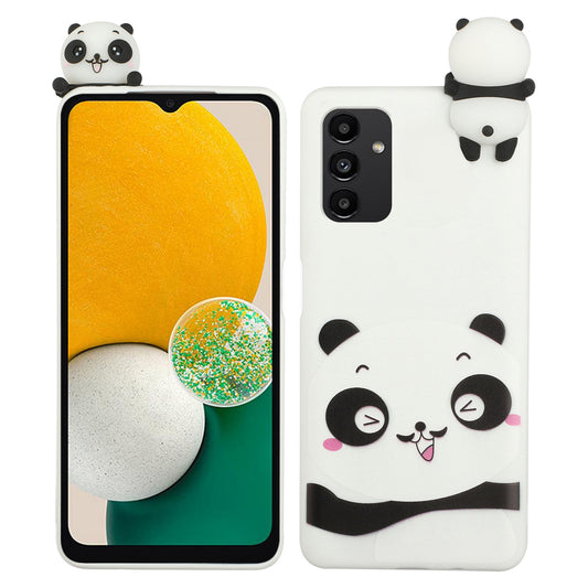 For Samsung Galaxy A14 5G Cartoon Pattern Phone Case 3D Animal Figure TPU+Silicone Smartphone Cover