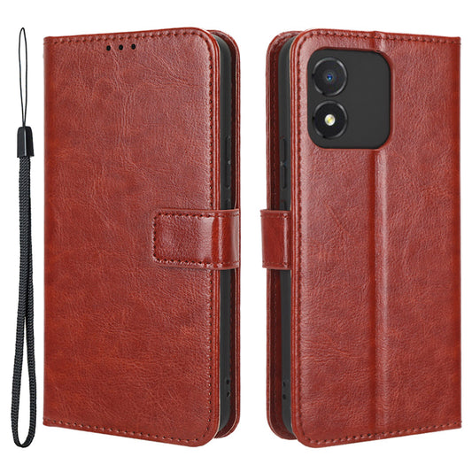 For Honor X5 4G Crazy Horse Texture Leather Phone Case Stand Magnetic Wallet Flip Cover