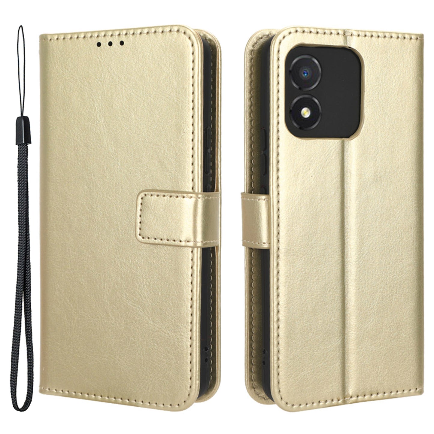 For Honor X5 4G Crazy Horse Texture Leather Phone Case Stand Magnetic Wallet Flip Cover