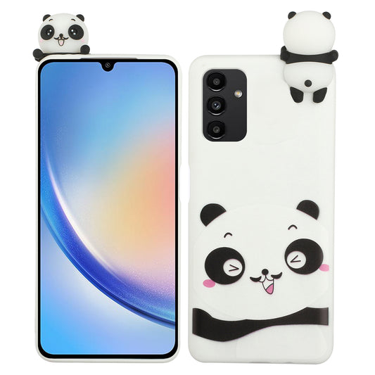 For Samsung Galaxy A34 5G Cartoon 3D Animal Figure Phone Case TPU+Silicone Phone Cover