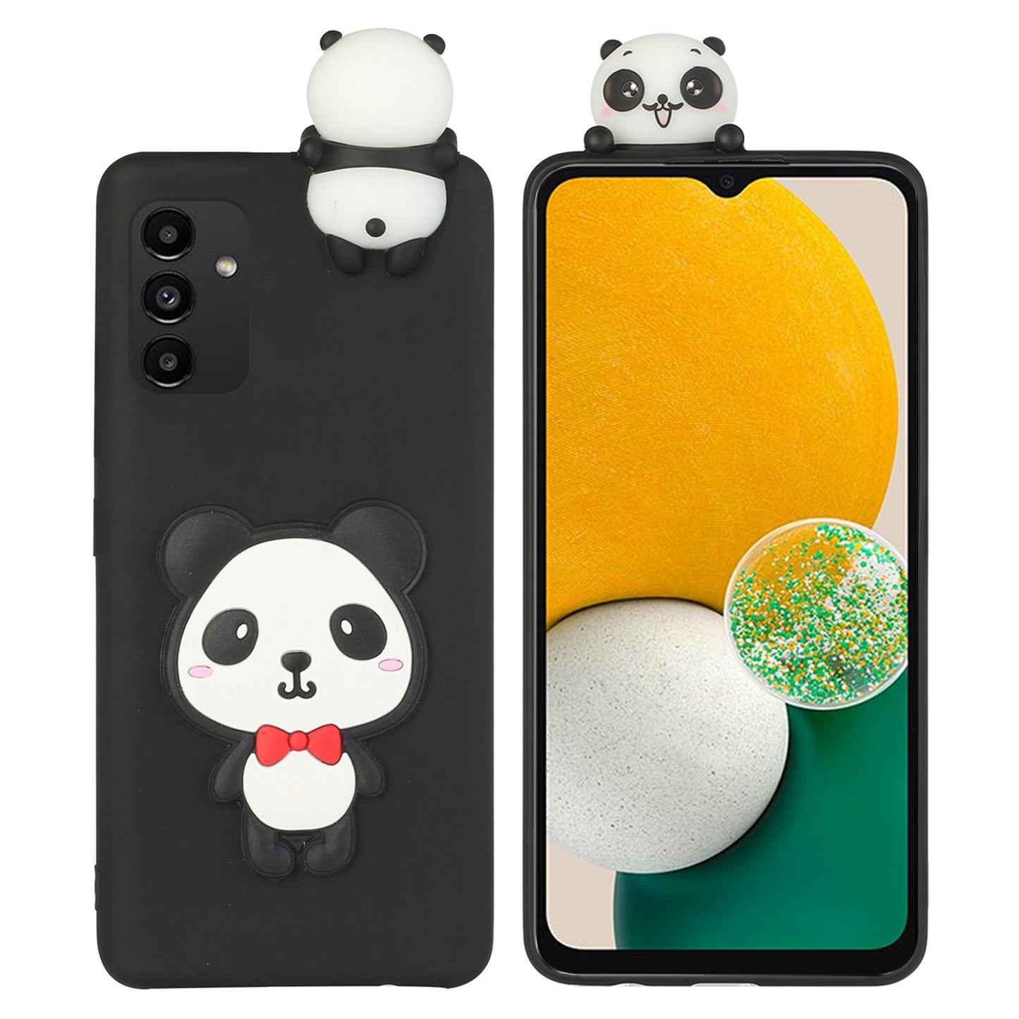 YX Series For Samsung Galaxy A14 4G / 5G TPU+Siliocne Cover Cute 3D Cartoon Character Phone Case