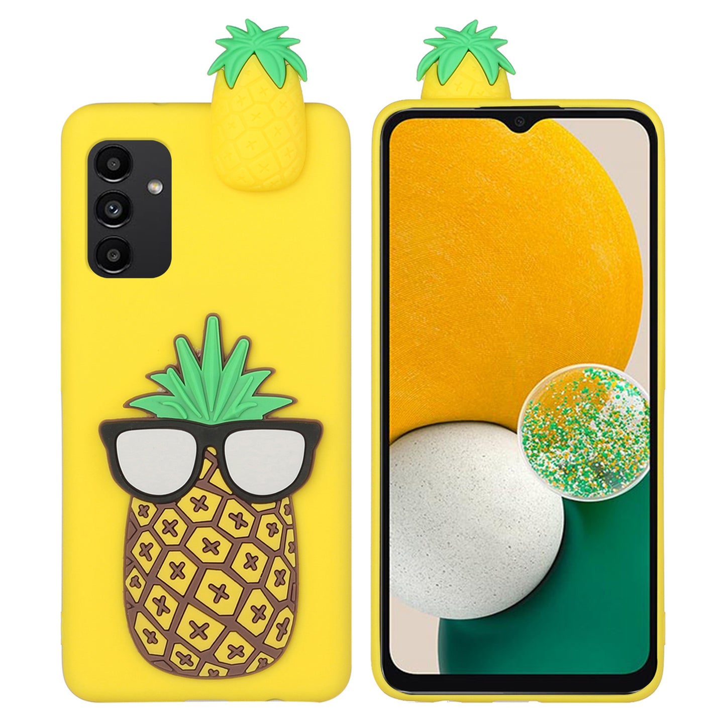 YX Series For Samsung Galaxy A14 4G / 5G TPU+Siliocne Cover Cute 3D Cartoon Character Phone Case