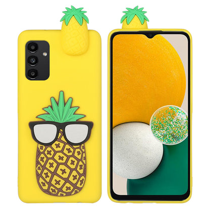 YX Series For Samsung Galaxy A14 4G / 5G TPU+Siliocne Cover Cute 3D Cartoon Character Phone Case