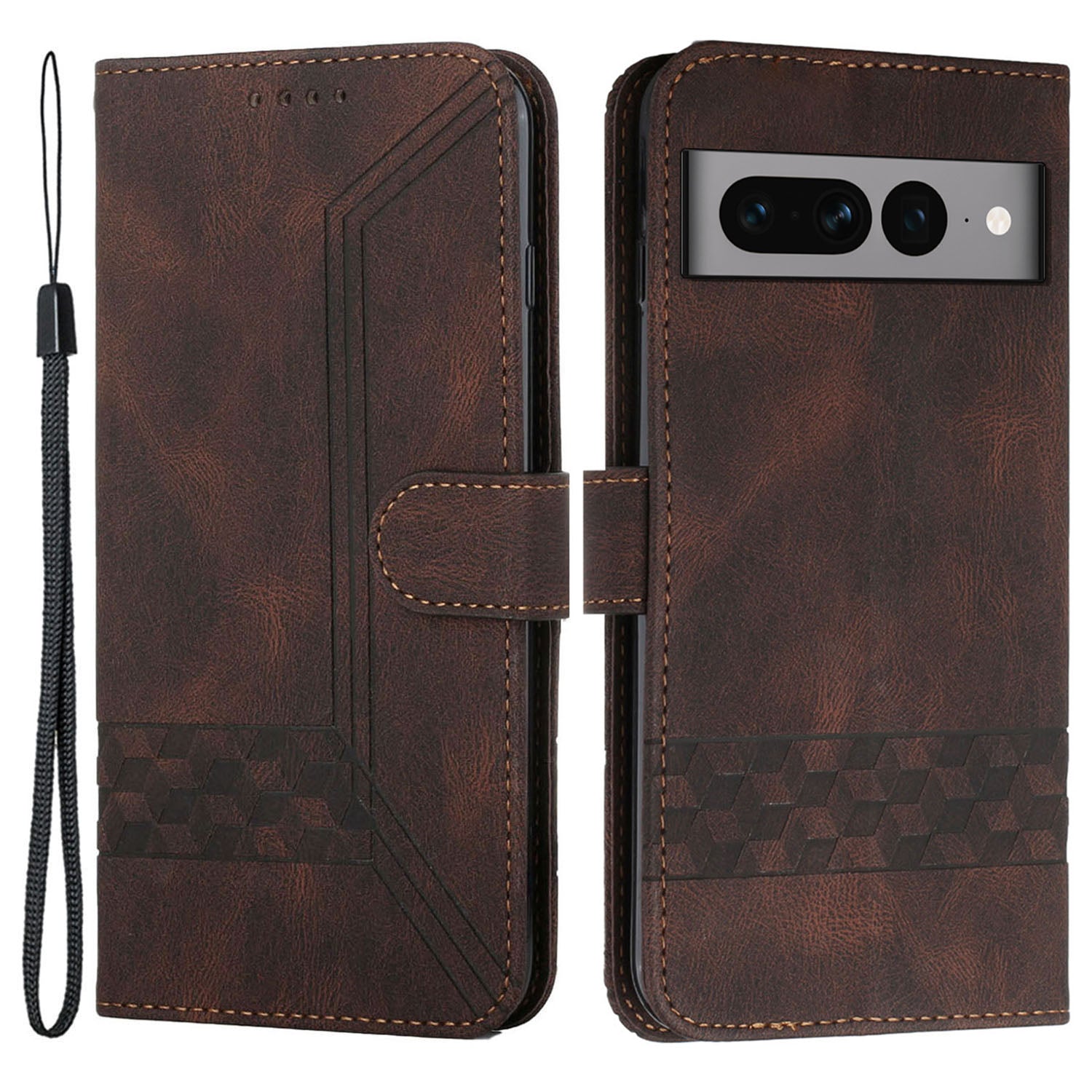 YX0010 Series for Google Pixel 7 Pro 5G Wallet Phone Case Pattern Imprinted Stand PU Leather Magnetic Flip Cover