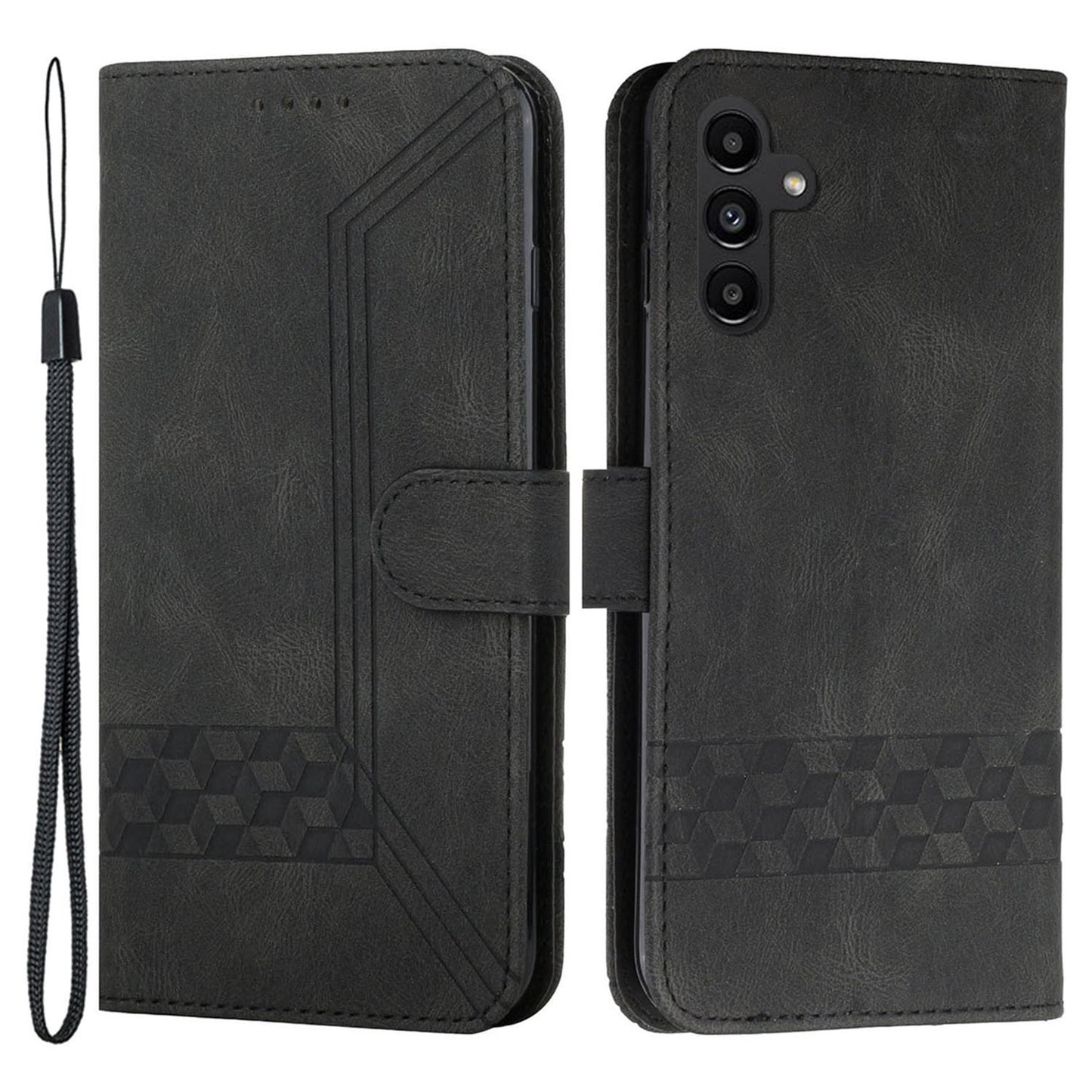 YX0010 Series for Samsung Galaxy A14 5G Wallet Stand Phone Case PU Leather Pattern Imprinted Phone Cover