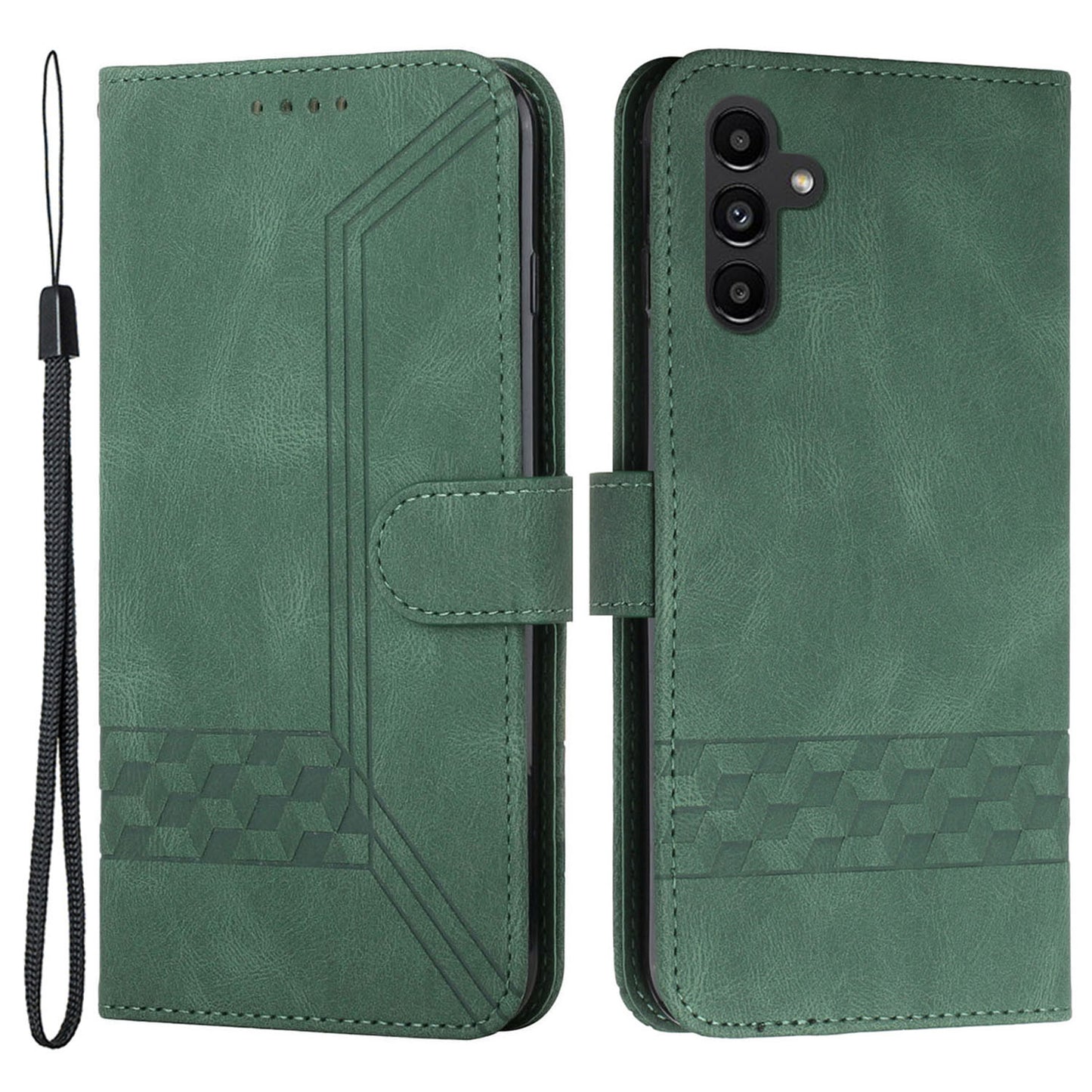YX0010 Series for Samsung Galaxy A14 5G Wallet Stand Phone Case PU Leather Pattern Imprinted Phone Cover
