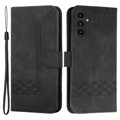 YX0010 Series for Samsung Galaxy A34 5G PU Leather Wallet Stand Phone Case Imprinted Pattern TPU Inner Shell Cover