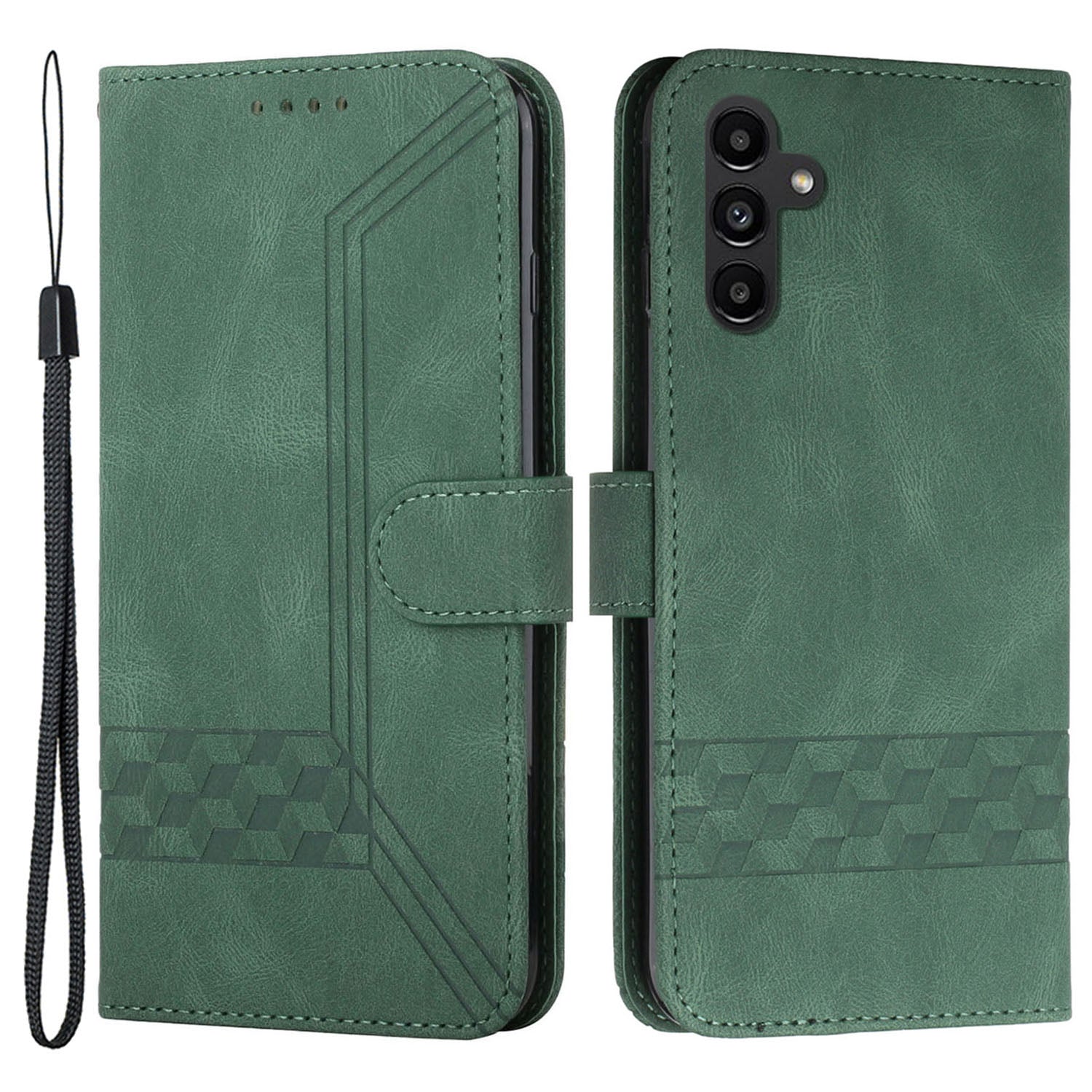 YX0010 Series for Samsung Galaxy A34 5G PU Leather Wallet Stand Phone Case Imprinted Pattern TPU Inner Shell Cover
