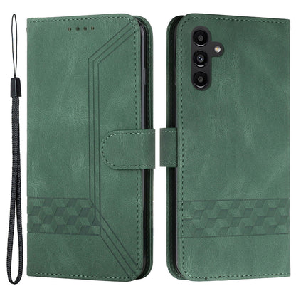 YX0010 Series for Samsung Galaxy A34 5G PU Leather Wallet Stand Phone Case Imprinted Pattern TPU Inner Shell Cover