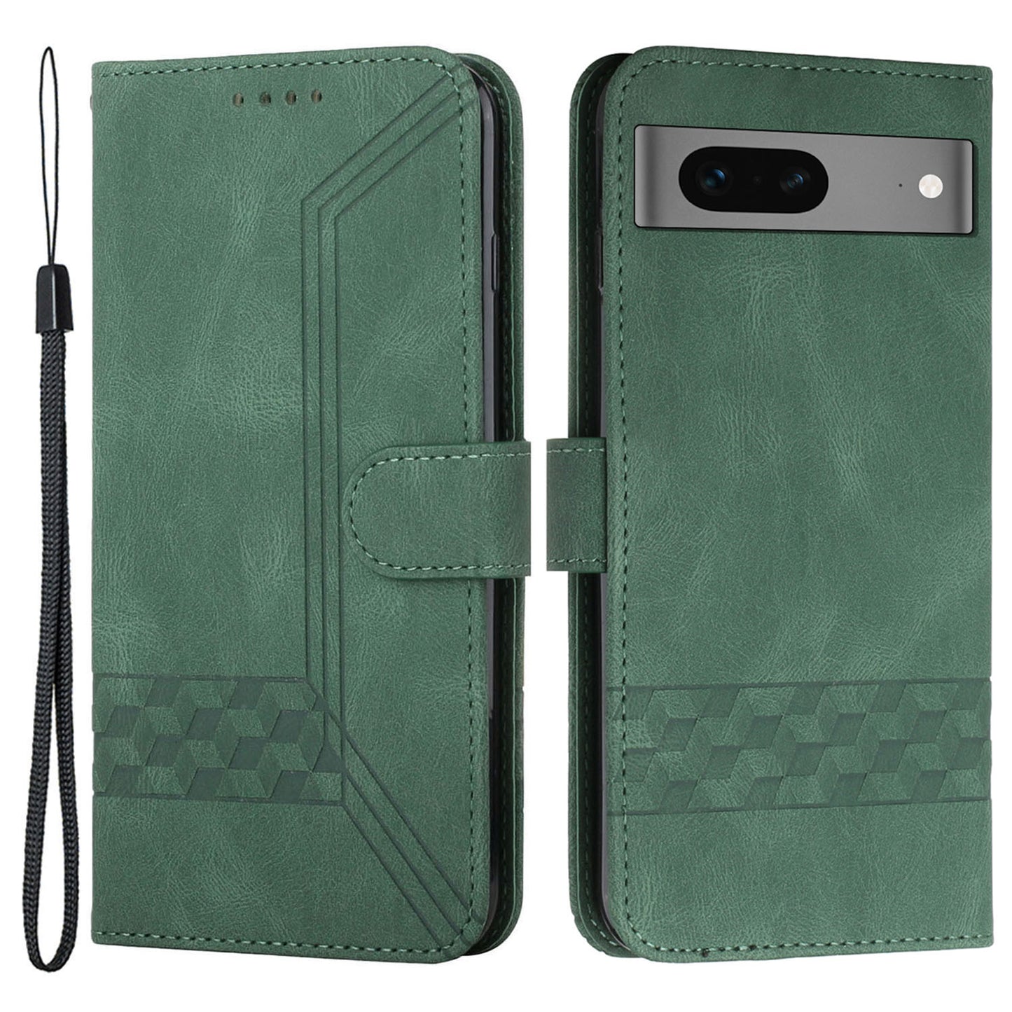 YX0010 Series for Google Pixel 7 5G Stand Phone Case Imprinted Pattern PU Leather Phone Wallet Cover