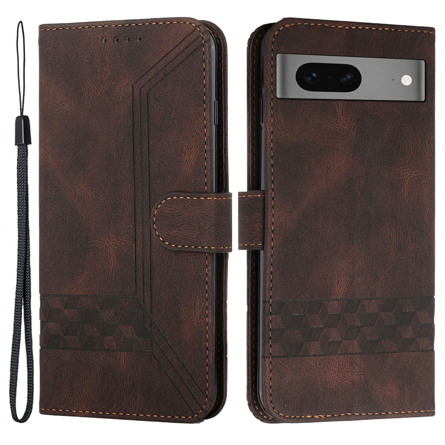 YX0010 Series for Google Pixel 7 5G Stand Phone Case Imprinted Pattern PU Leather Phone Wallet Cover