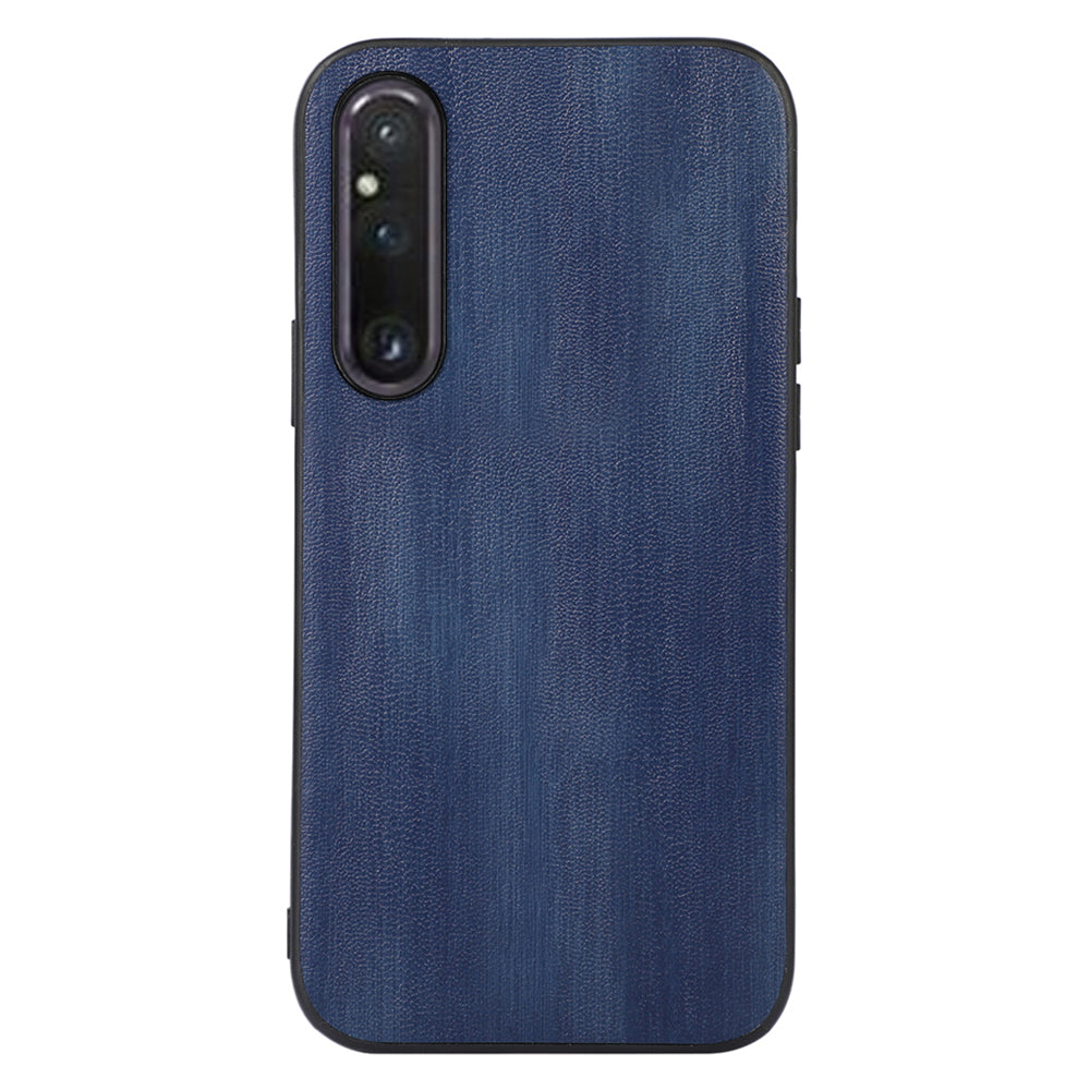 For Sony Xperia 1 V Phone Case, Cowhide Textured PU Leather Coated TPU + PC Protective Cover