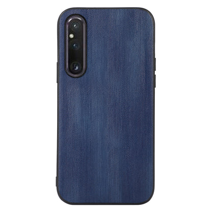 For Sony Xperia 1 V Phone Case, Cowhide Textured PU Leather Coated TPU + PC Protective Cover