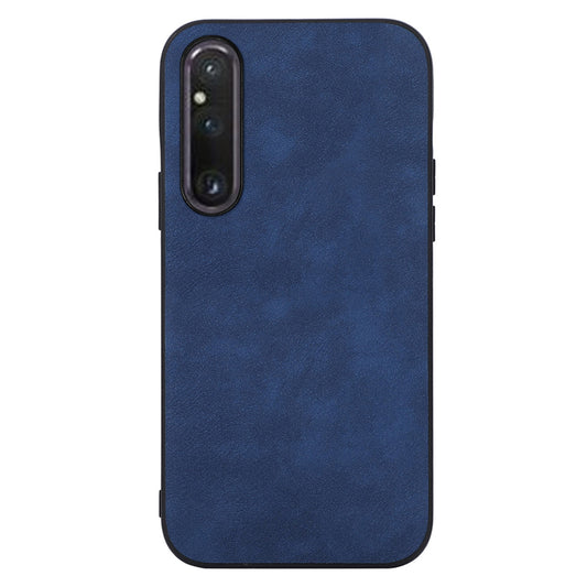 For Sony Xperia 1 V Phone Shell Textured PU Leather Coated PC+TPU Protector Cover