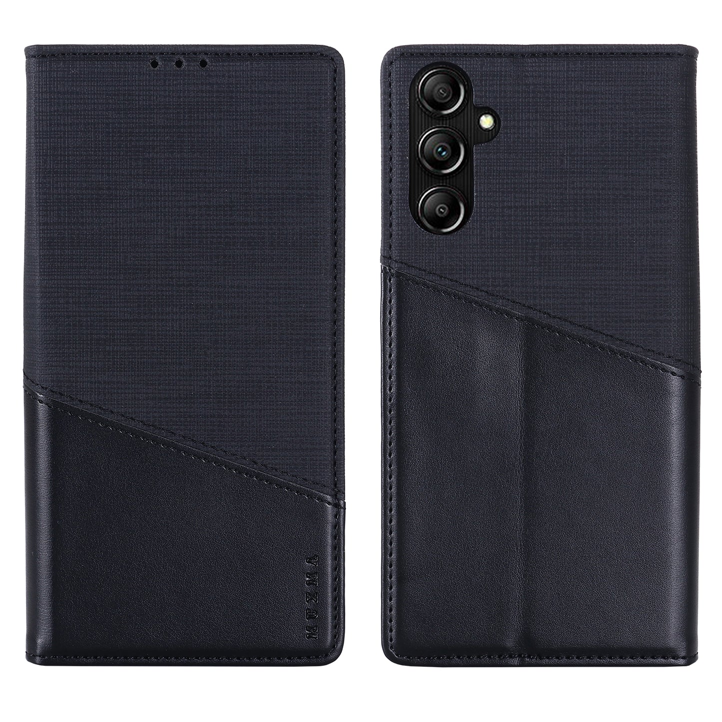 MUXMA MX109 Wallet Stand Case for Samsung Galaxy A14 4G / 5G , RFID Blocking PU Leather Phone Cover