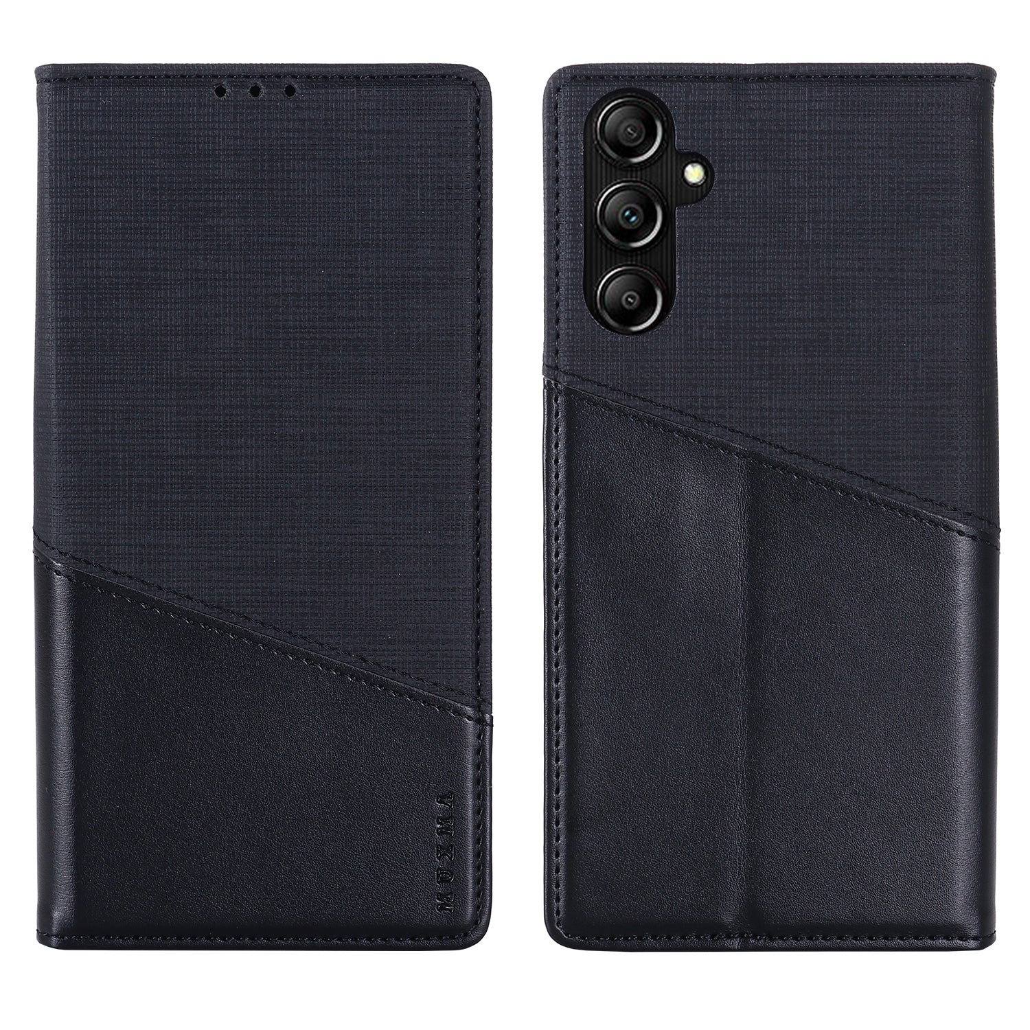 MUXMA MX109 Wallet Stand Case for Samsung Galaxy A14 4G / 5G , RFID Blocking PU Leather Phone Cover