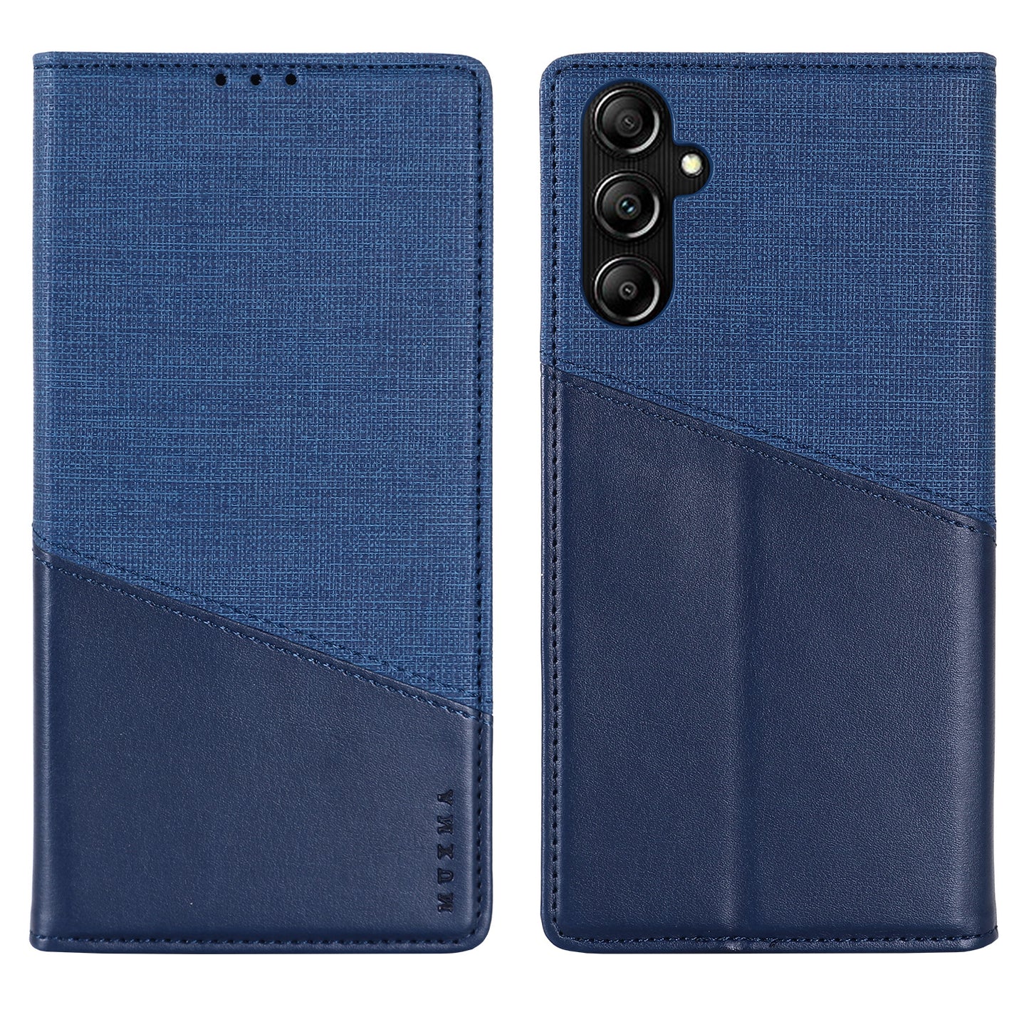 MUXMA MX109 Wallet Stand Case for Samsung Galaxy A14 4G / 5G , RFID Blocking PU Leather Phone Cover