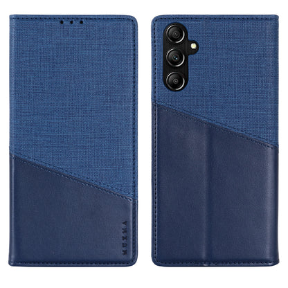 MUXMA MX109 Wallet Stand Case for Samsung Galaxy A14 4G / 5G , RFID Blocking PU Leather Phone Cover