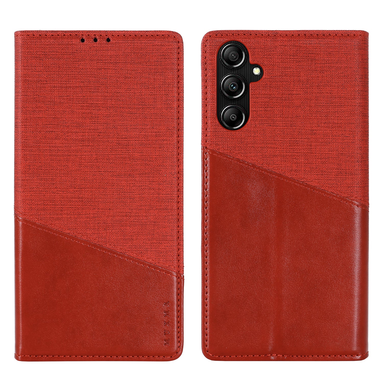 MUXMA MX109 Wallet Stand Case for Samsung Galaxy A14 4G / 5G , RFID Blocking PU Leather Phone Cover