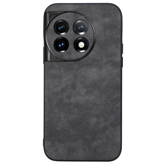 Phone Shell for OnePlus 11 5G , Textured PU Leather Coated PC+TPU Protector Cover