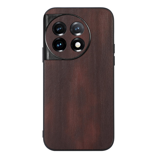 For OnePlus 11R 5G / Ace 2 5G Phone Case Cowhide Textured PU Leather Coated TPU+PC Protective Cover