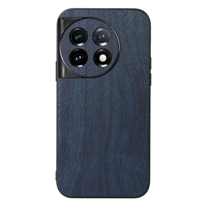For OnePlus Ace 2 5G / 11R 5G Anti-Scratch PU Leather+PC+TPU Phone Cover Wood Grain Slim Phone Case