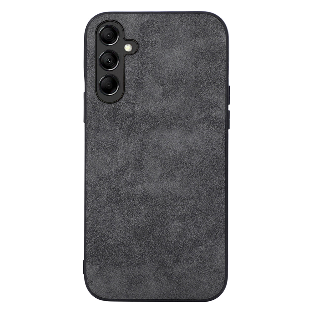 For Samsung Galaxy A24 4G Phone Case Textured PU Leather Coated PC+TPU Protector Cover