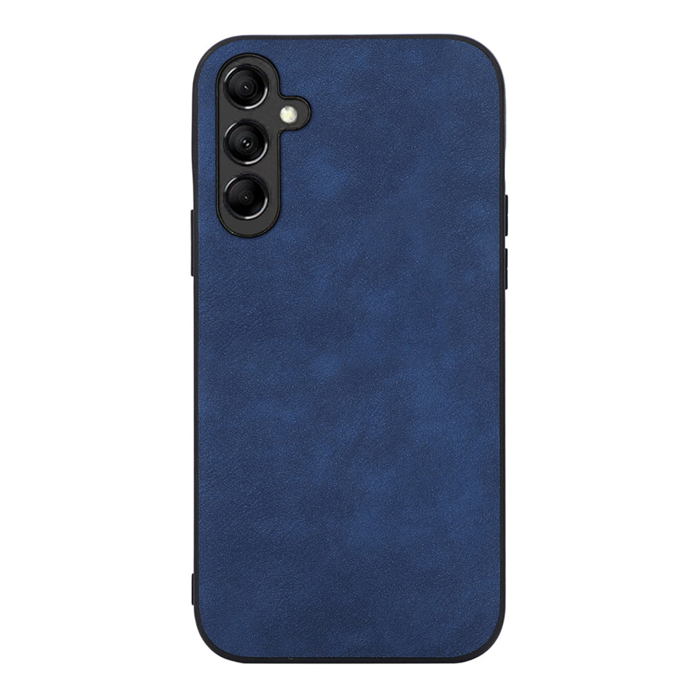 For Samsung Galaxy A24 4G Phone Case Textured PU Leather Coated PC+TPU Protector Cover