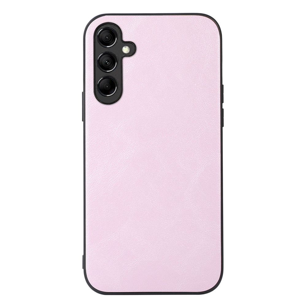 Phone Case For Samsung Galaxy A24 4G , Cowhide Textured PU Leather Coated TPU+PC Protective Cover